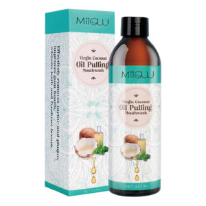 Coconut Pulling Oil Whitening Mouthwash  Helps Fresh Breath, Teeth Whitening, and Oral Health